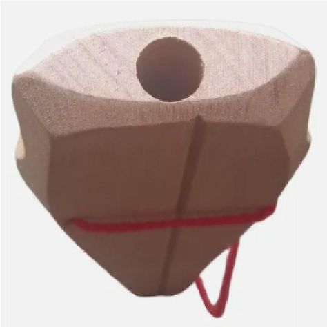 Pifilca de Madera Originaria Mapuche 23 cm  PA-H5E4-0