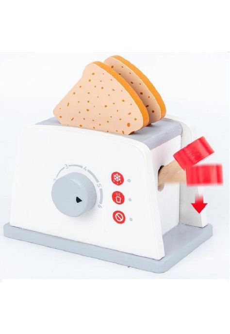 Tostadora de Juguete con 8 piezas adicionales de Madera PB-C3-2