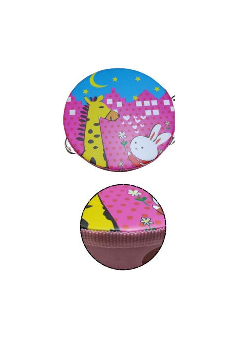 Pandero musical infantil diseño de jirafa con conejo PB-C8-1