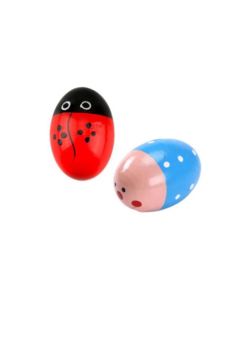 Huevitos de percusión madera diseño infantil 4 unidades  PB-C11-0
