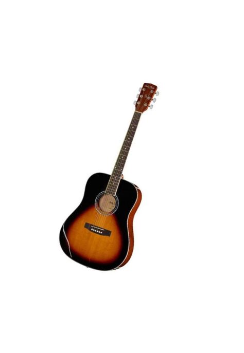 Guitarra Cheelldee Cutawey color negro con tonos café PA-G2 E3-1