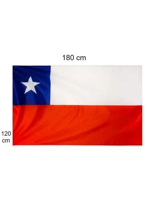 Bandera Chilena Poliéster 120x180 cm PB-D-1