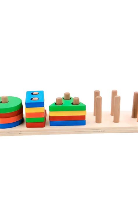 Figuras geométricas para encajar. Set de 5 figuras. Tolipa PB-B2-1