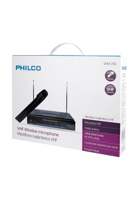 Microfono Inalambrico Vhf Philco Wm700 / PB-B5E1-2