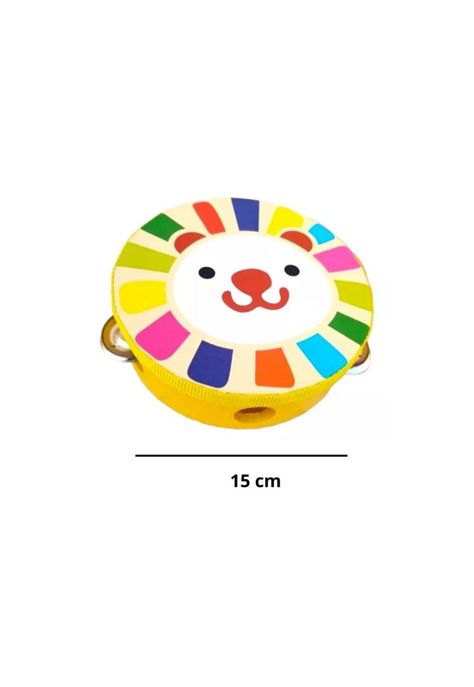 Pandero musical infantil de osito amarillo PB-C8-1