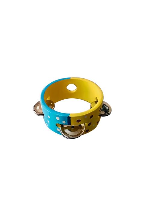 Pandero 5 Pulgadas De Colores Diseño Infantil De Madera PA-H4E4-1