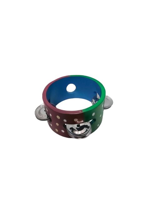 Pandero 5 Pulgadas De Colores Diseño Infantil De Madera PA-H4E4-2