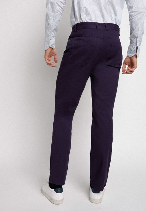 Pantalón cinco bolsillos violeta-1