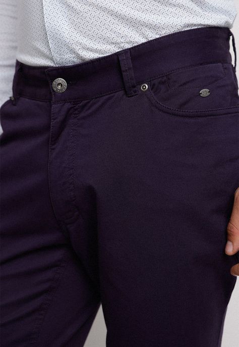 Pantalón cinco bolsillos violeta-2