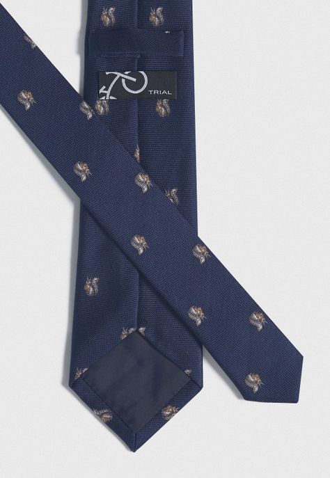Corbata Formal Hombre Travel Seda Azul-2