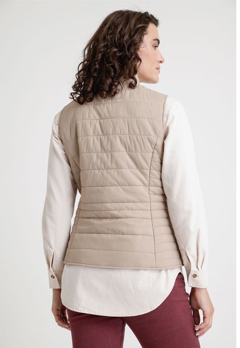 Parka De Mujer Modelo Granizo Color Arena-1