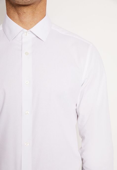 Camisa Formal Hombre Stretch (Elasticada) Blanco-2