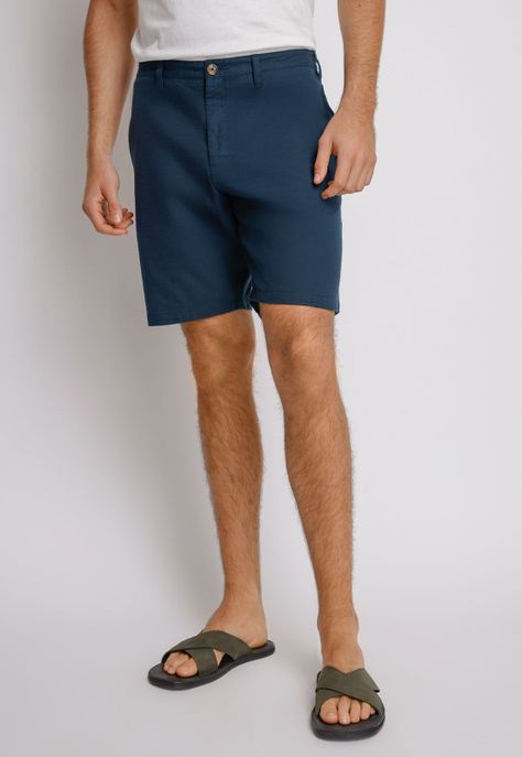 Shorts hombre Slim Fit Venus Algodón Azul marino-0