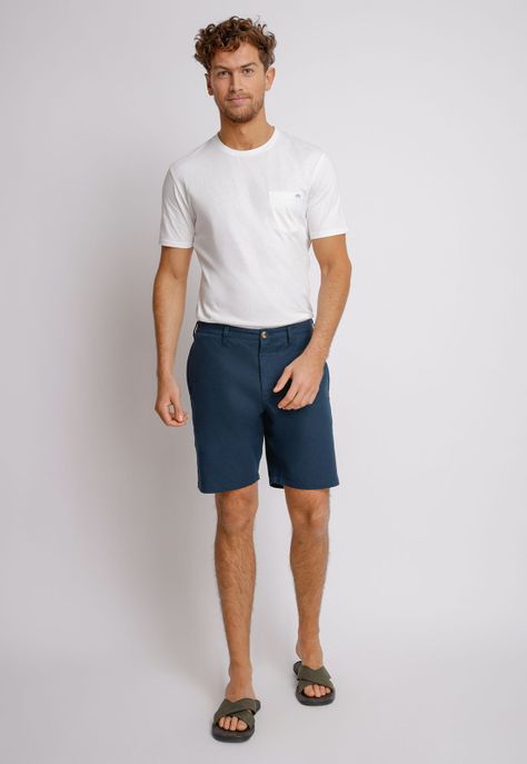 Shorts hombre Slim Fit Venus Algodón Azul marino-3
