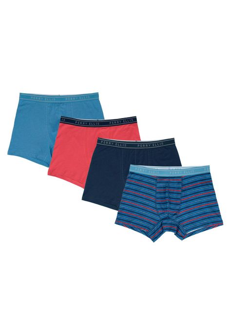 Boxer Algodón Stretch 4pack Rojo-0