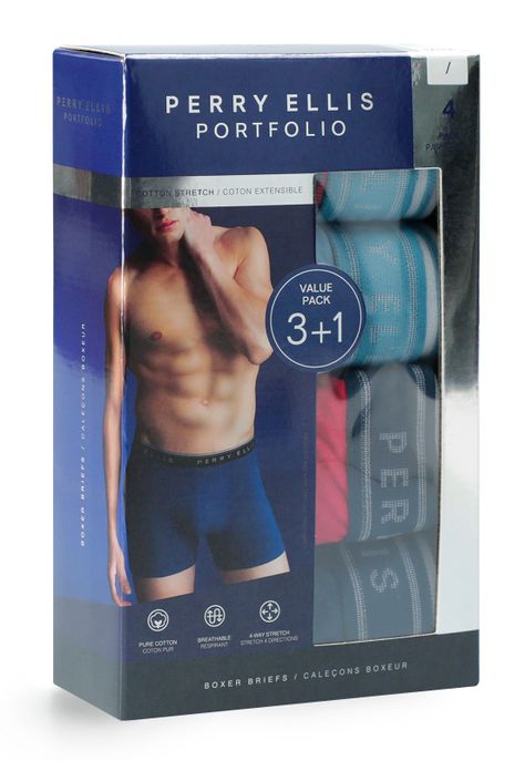 Boxer Algodón Stretch 4pack Rojo-3
