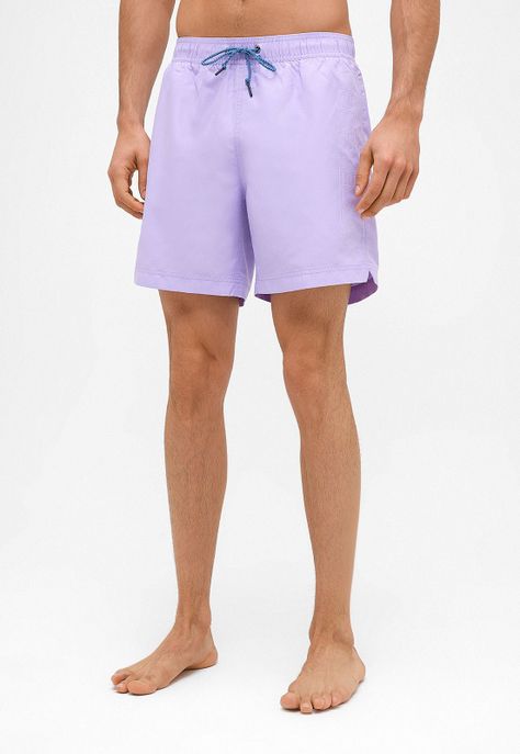 Traje De Baño Liso Lila-0