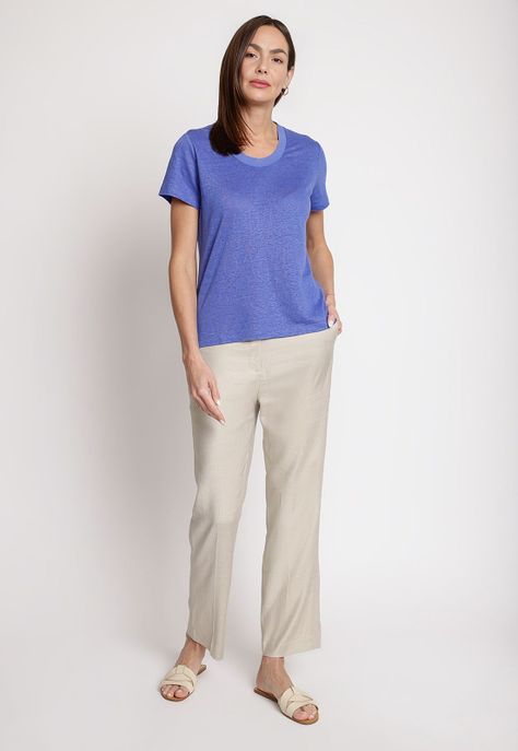 Polera de Mujer Modelo Gantt Color Azul-3