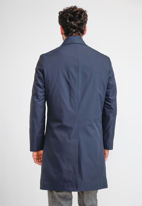 Abrigo Formal Hombre impermeable azul marino-2