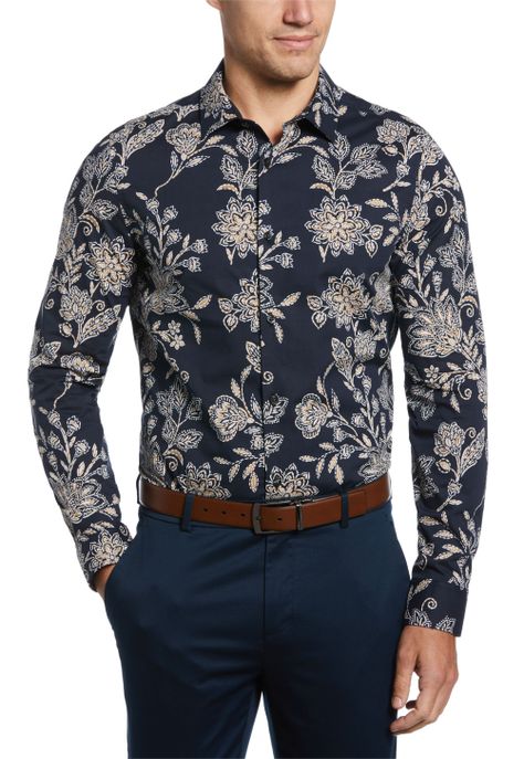Camisa Casual Estampada Navy-0