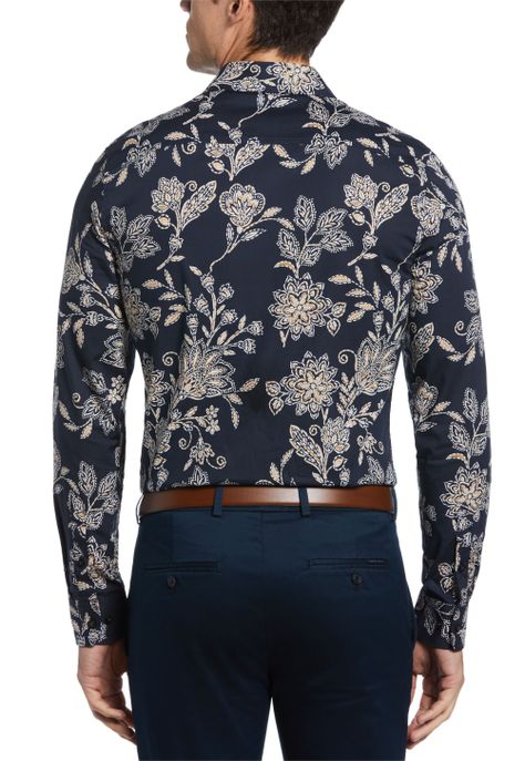 Camisa Casual Estampada Navy-1
