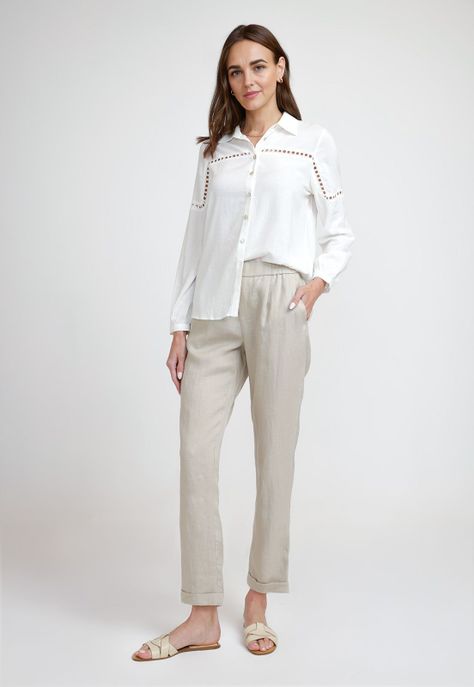 Pantalón de Mujer Modelo Clara Color Arena-3