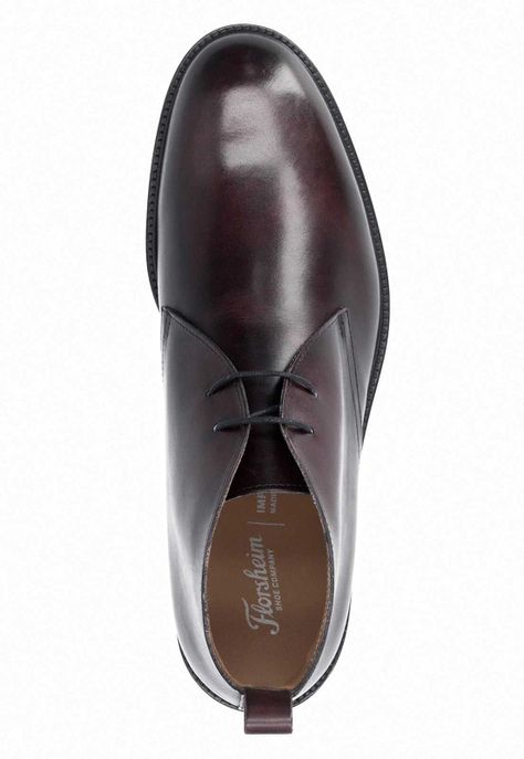 Botines Formal Italianos Voltago Plain Toe Chukka Burdeo-3