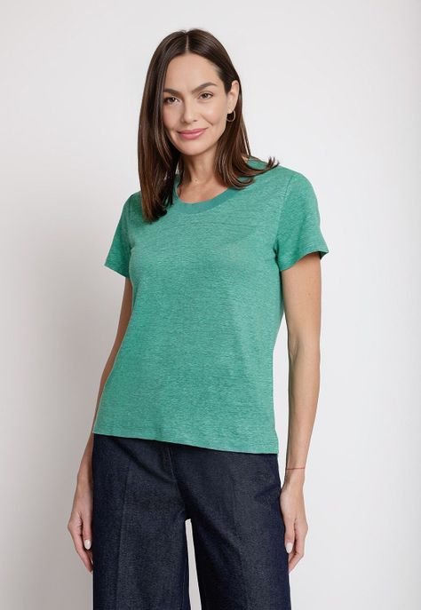 Polera de Mujer Modelo Gantt Color Verde-0