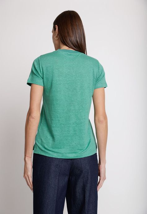 Polera de Mujer Modelo Gantt Color Verde-1