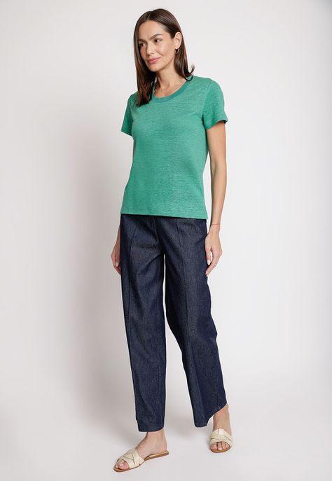 Polera de Mujer Modelo Gantt Color Verde-3