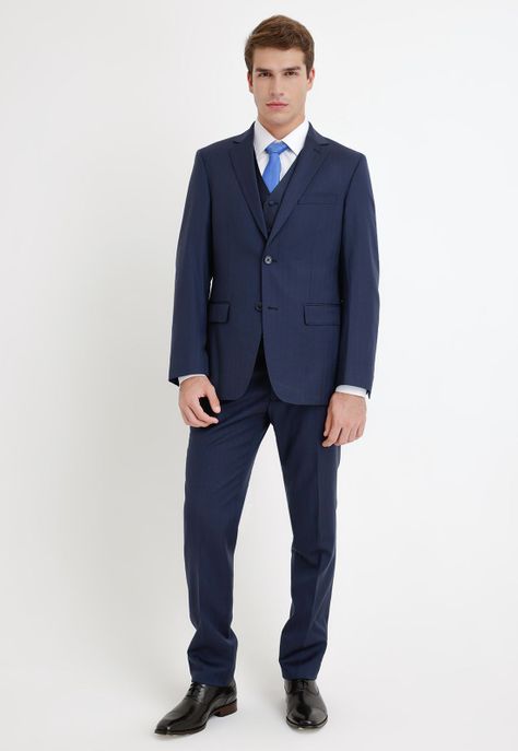 Traje Formal Hombre business azul marino-0