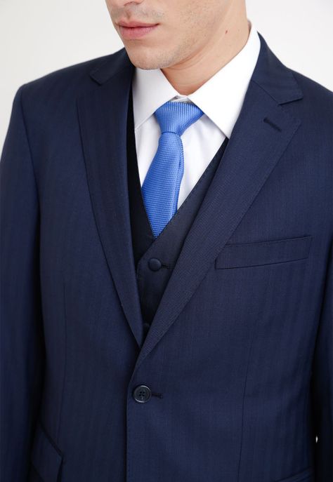Traje Formal Hombre business azul marino-1