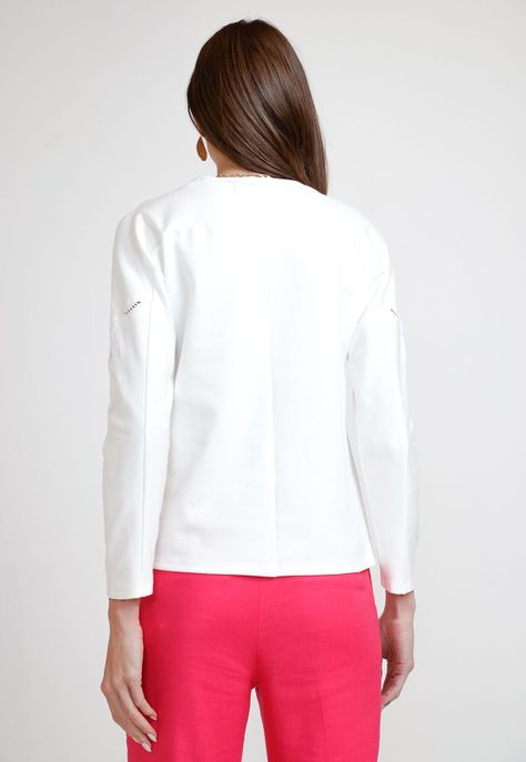 Polera de Mujer Modelo Geranio Color Blanco-1