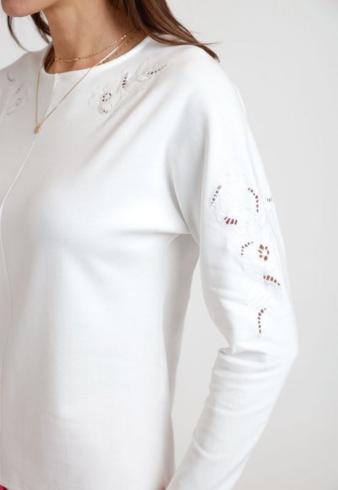 Polera de Mujer Modelo Geranio Color Blanco-2