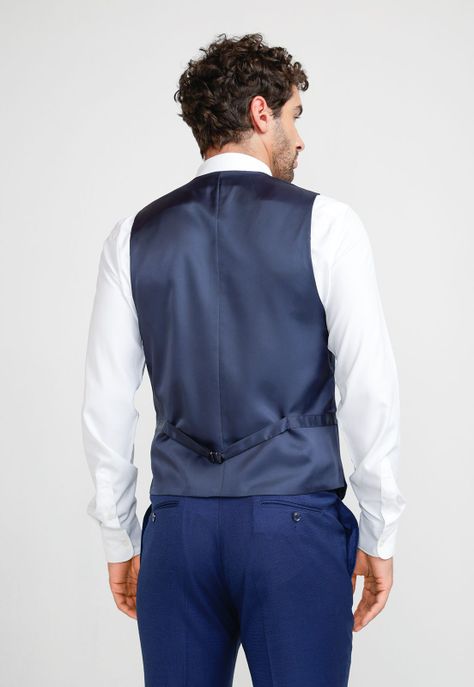 Gilet Formal Hombre Azul Medio-1