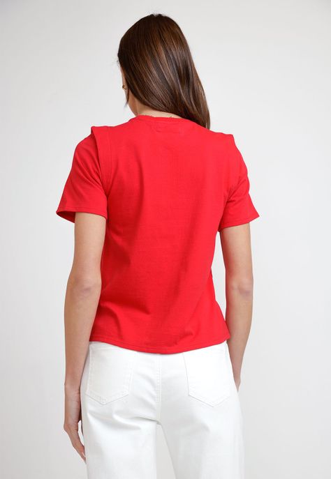 Polera de Mujer Modelo Hande Color Rojo-1