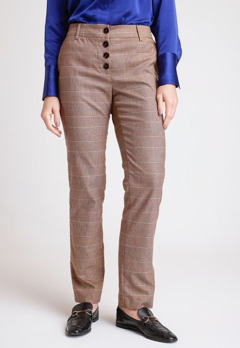 Pantalón De Mujer Modelo Gardenia Color Cafe-0