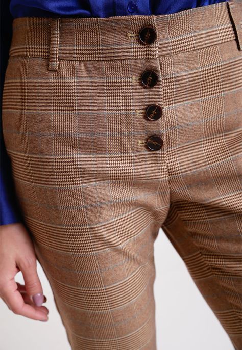 Pantalón De Mujer Modelo Gardenia Color Cafe-2