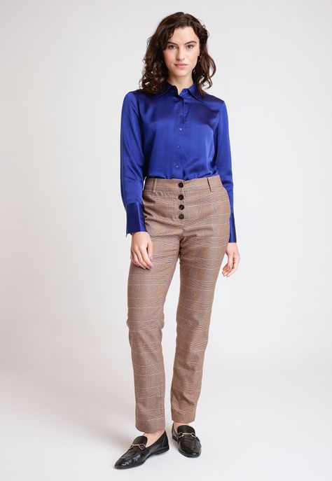 Pantalón De Mujer Modelo Gardenia Color Cafe-3