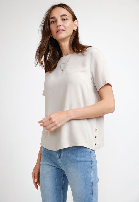 Blusa de Mujer Modelo Garza 24 Color Arena-0