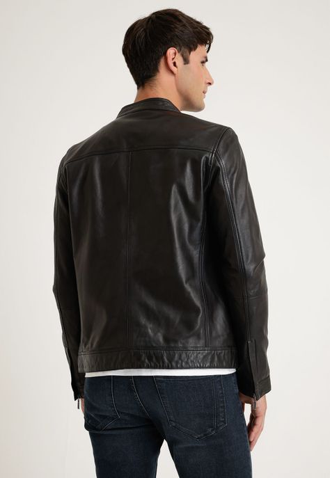 Chaqueta Cuero Hombre-1