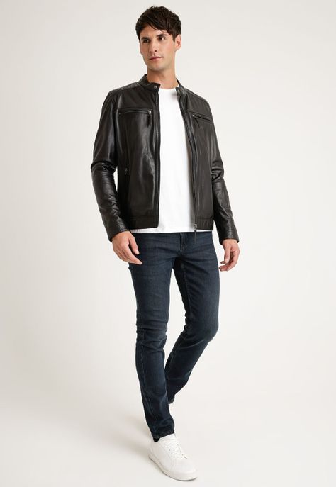 Chaqueta Cuero Hombre-3