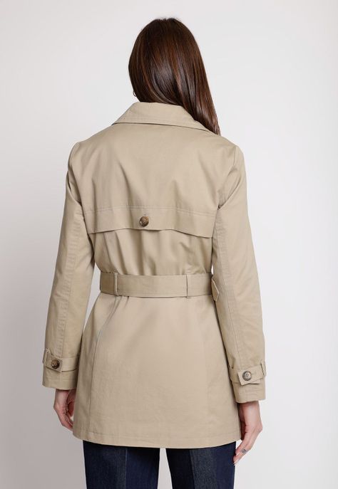 Trench de Mujer Modelo Azurita Color Beige-1