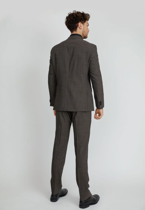 Traje Formal Hombre Slim Fit Executive   Gris marengo-1