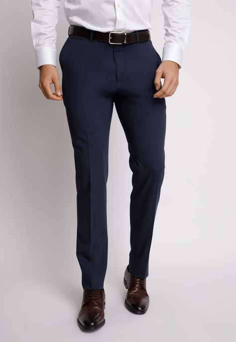 Pantalón hombre formal travel azul-0