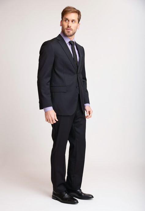 Chaqueta Formal Hombre Lana S100'S Liso Regular Mix&Color Negro-3
