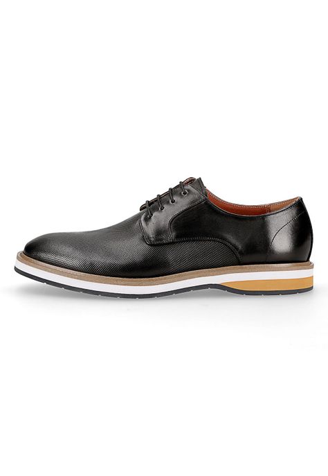 Zapato Formal Cuero Negro-1