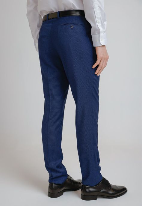 Pantalón Hombre Traje Suit Separate Washable Azul-1