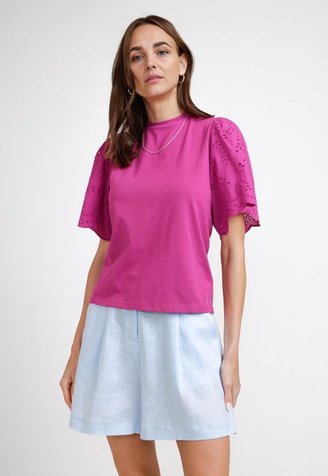 Polera de Mujer Modelo Pascal Color Violeta-0