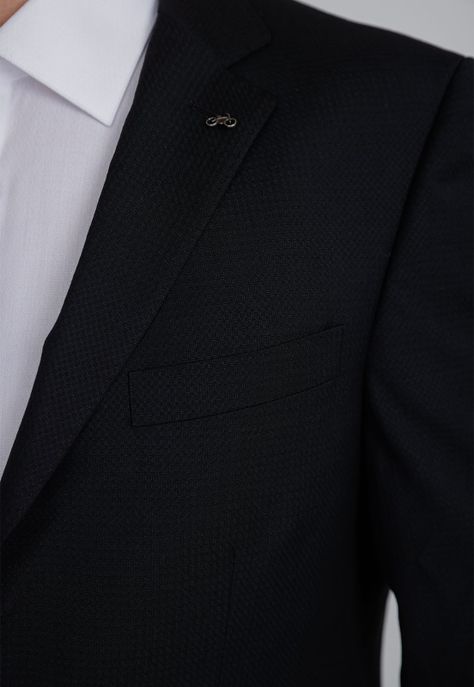 Traje Formal Hombre Slim Fit Executive   Negro Biontech (Repelente al Agua)-2